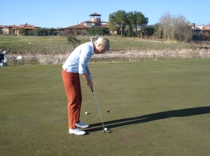 Erste 18-Loch-Golfrunde 29. Februar 2012 Golfclub Pescara, Italien (19. Woche nach 2. Hüft-OP)