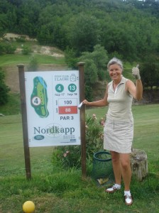 Der Ort des Geschehens für den Abschlag zu meinem ersten Hole-in-one!