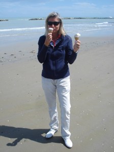 Eistüte Nr. 2 habe ich nicht gegessen! Die gehört meinem fotografierenden Mann. 