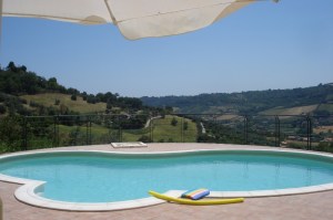 Jeden Morgen drehe ich 10 Runden in unserem Pool und mache Übungen mit Pool-Noodle und Schwimmbrett.