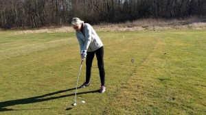 Noch etwas dick angezogen, aber die Golfsaison kann beginnen!