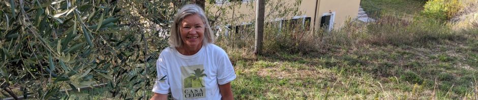 Heidi bei der Olivenernte 2020